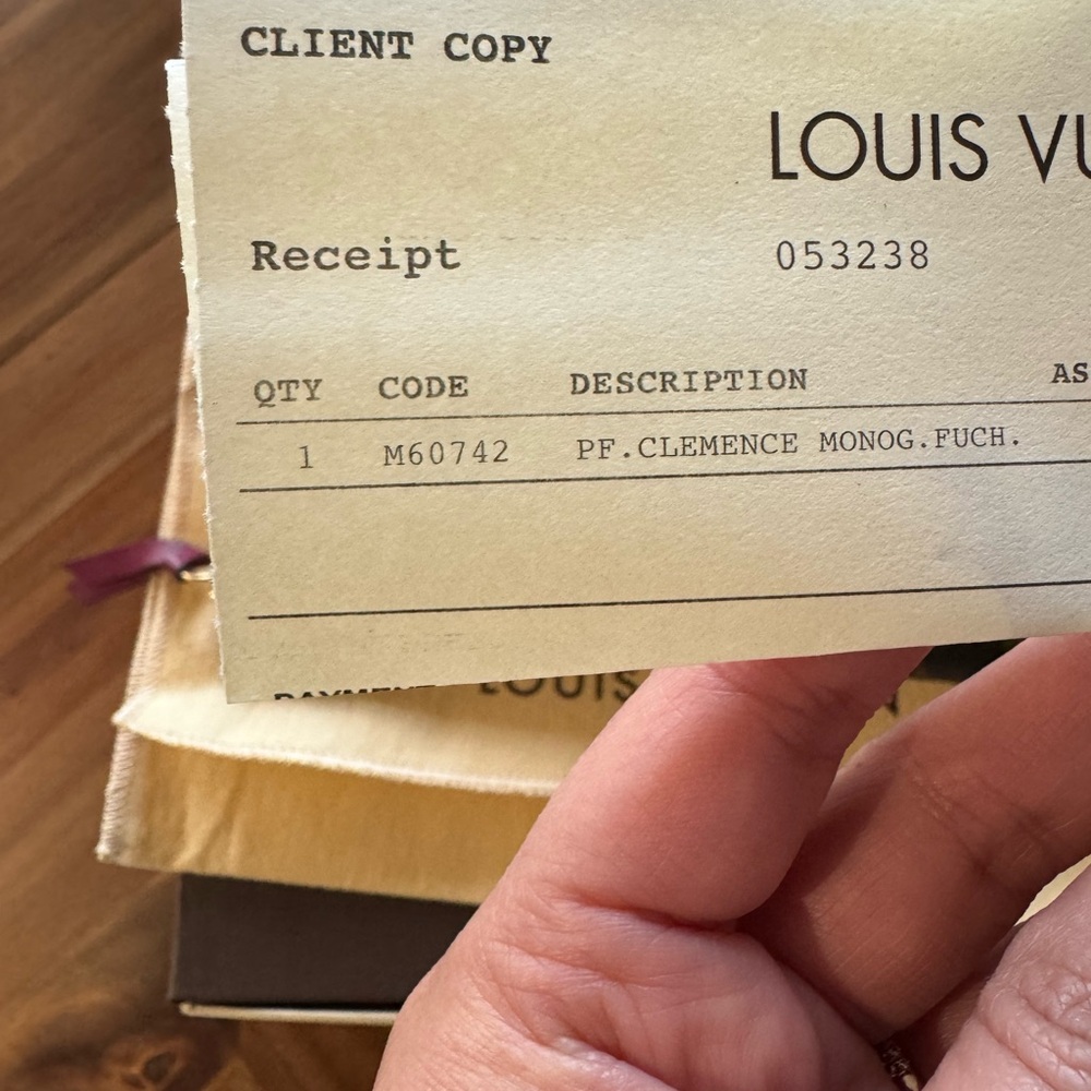 Authentic Louis Vuitton Monogram Clemence Wallet - Fuchsia - Picture 2 of 12